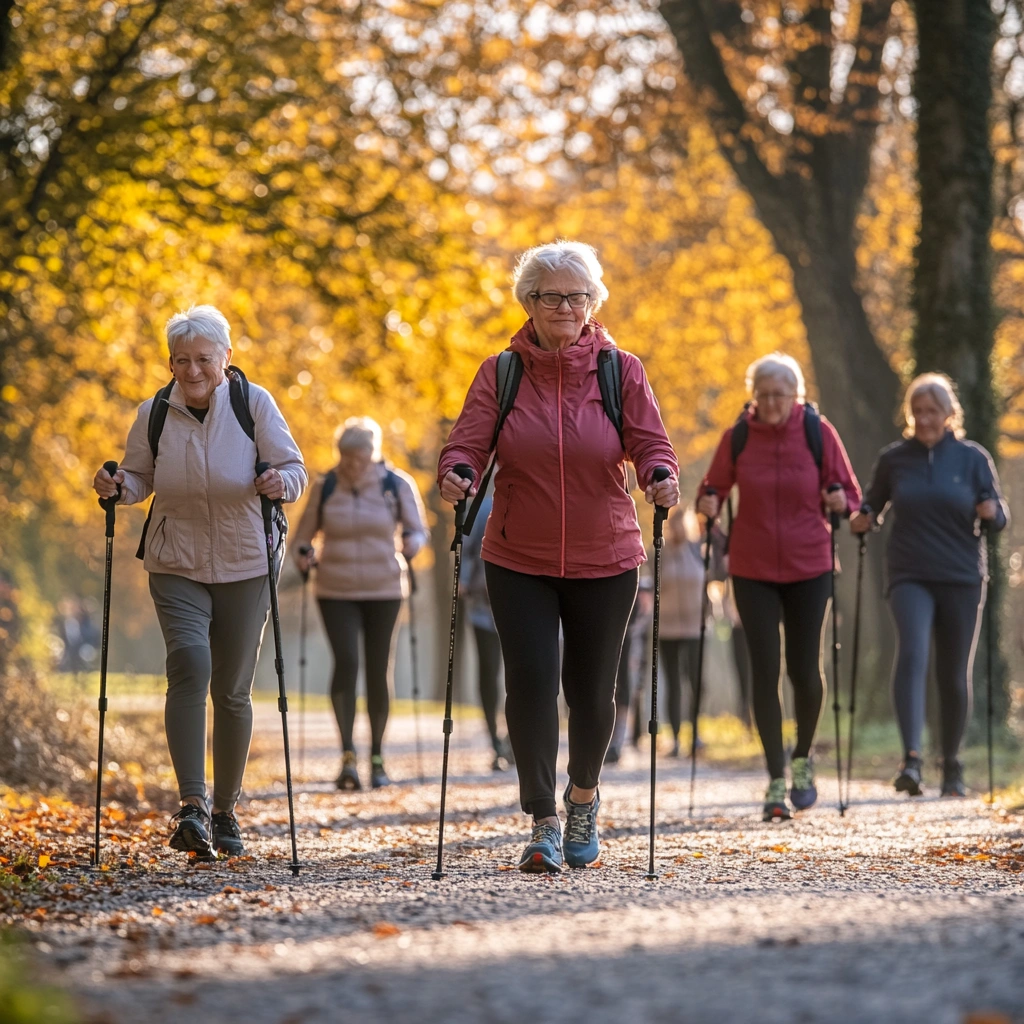Скандинавська ходьба для пенсіонерів